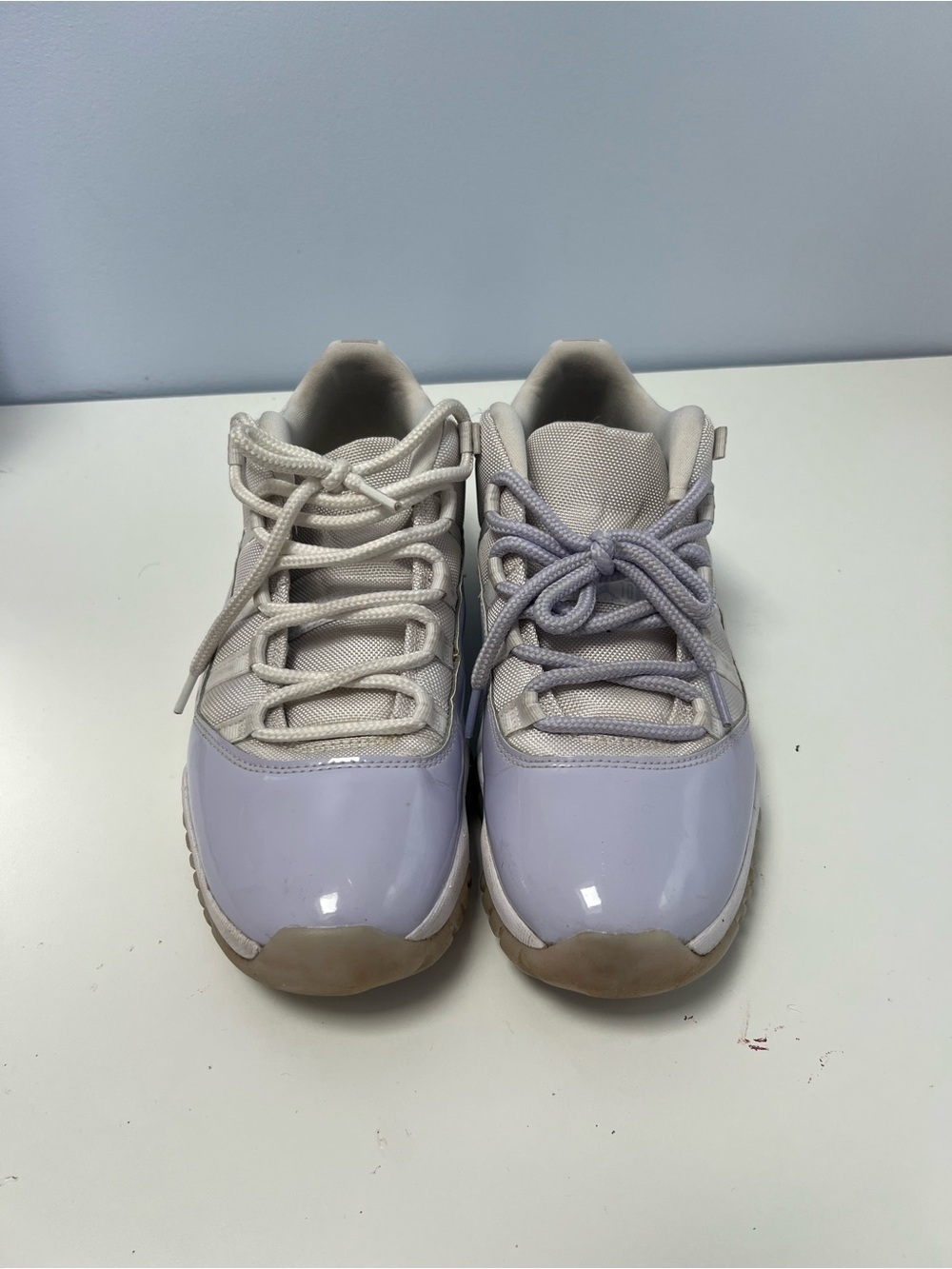 Jordan Girls' Lavender and Cream Low-Top Athletic Shoes